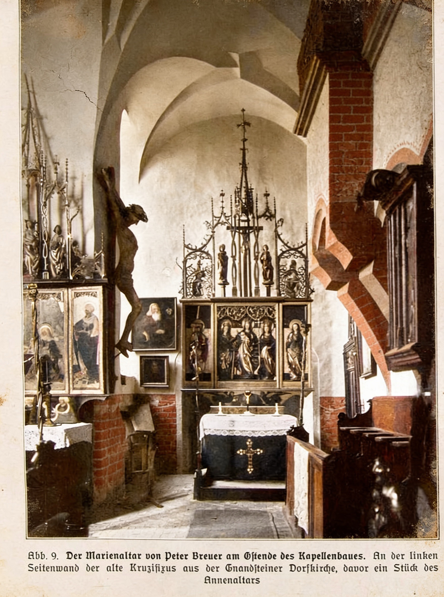 Burgkapelle Gnandstein – kolorierte Fassung der historischen Aufnahme von 1926 (Abb. 9).