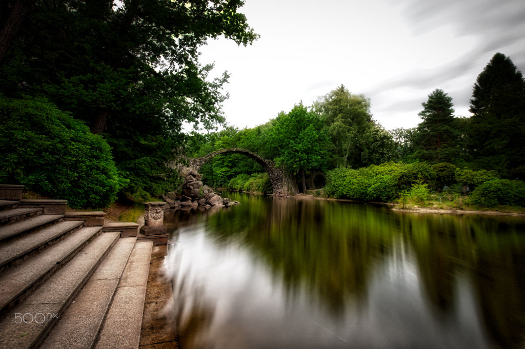 Rakotzbrücke Kromlau – Langzeitbelichtung von 2016